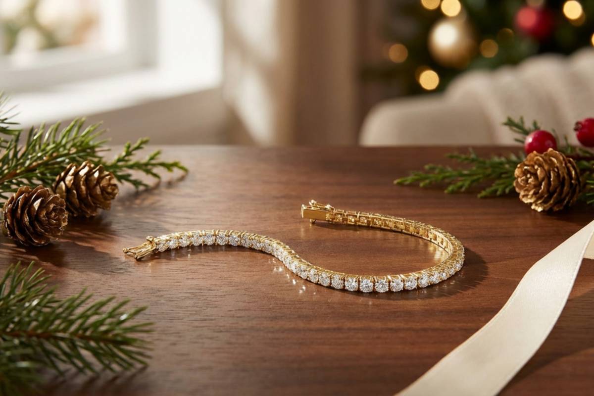 Bransoletka Bonore ze Złota próby 585 z diamentem 1,98 ct