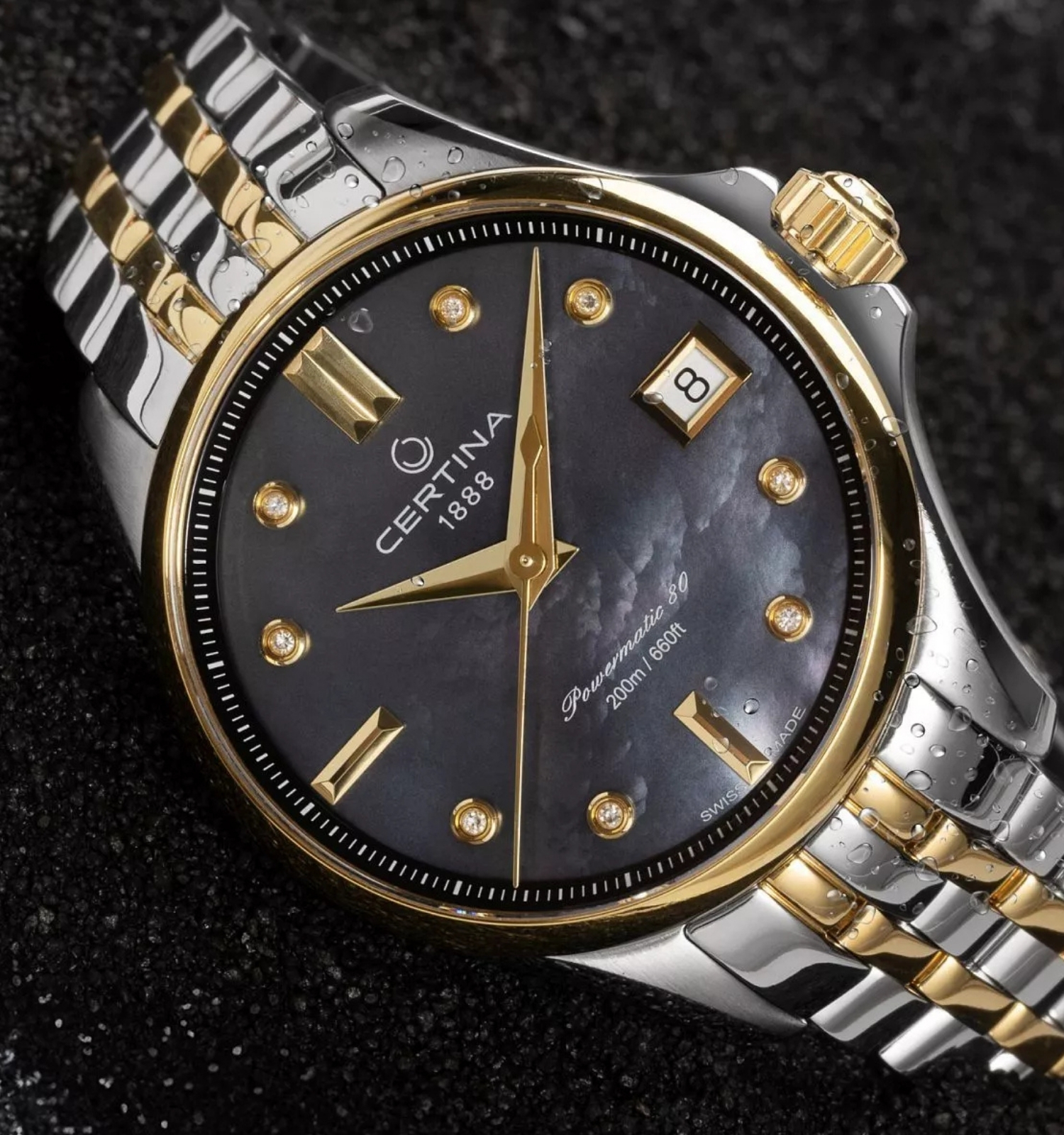 Zegarek damski Certina DS Action Lady Powermatic 80 Diamonds