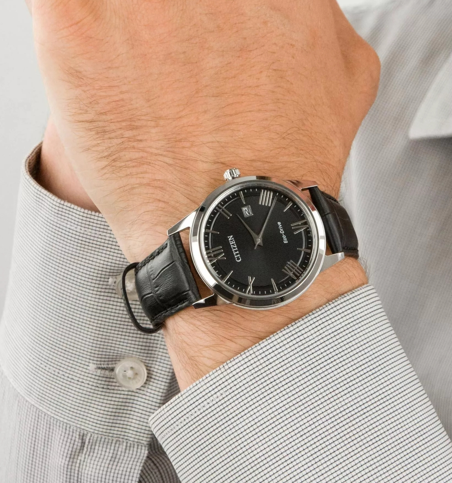 Zegarek Męski Citizen Eco-Drive Leather