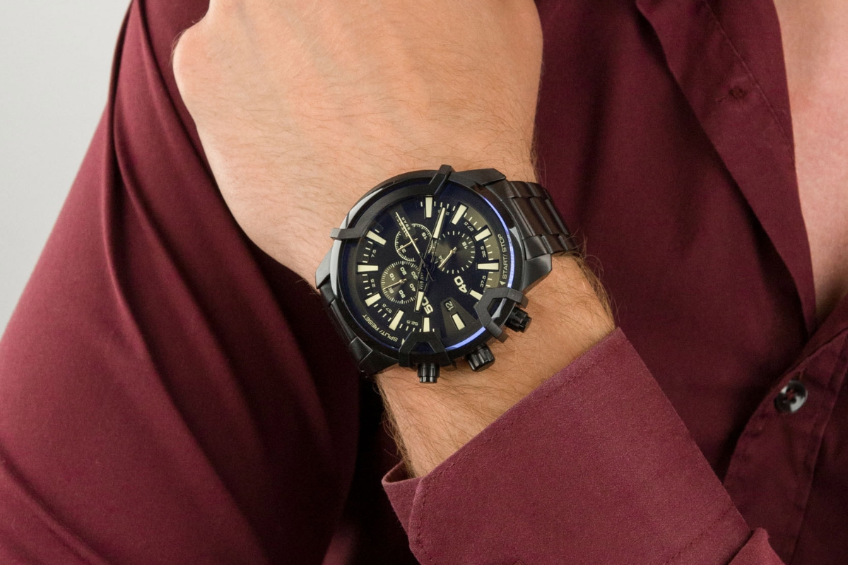 Zegarek męski Diesel Griffed Chronograph DZ4529