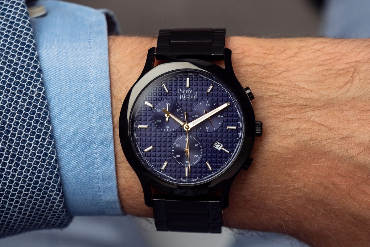 Zegarek męski Pierre Ricaud Classic Chronograph P91099.B115CH na prezent na święta