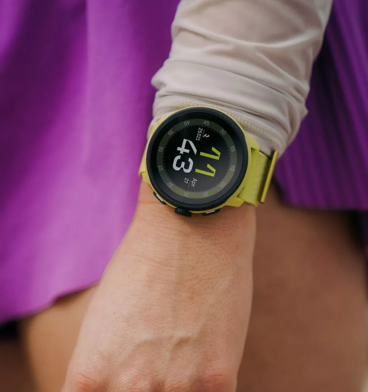 Zegarek multisportowy Suunto Run Lime Textile Strap