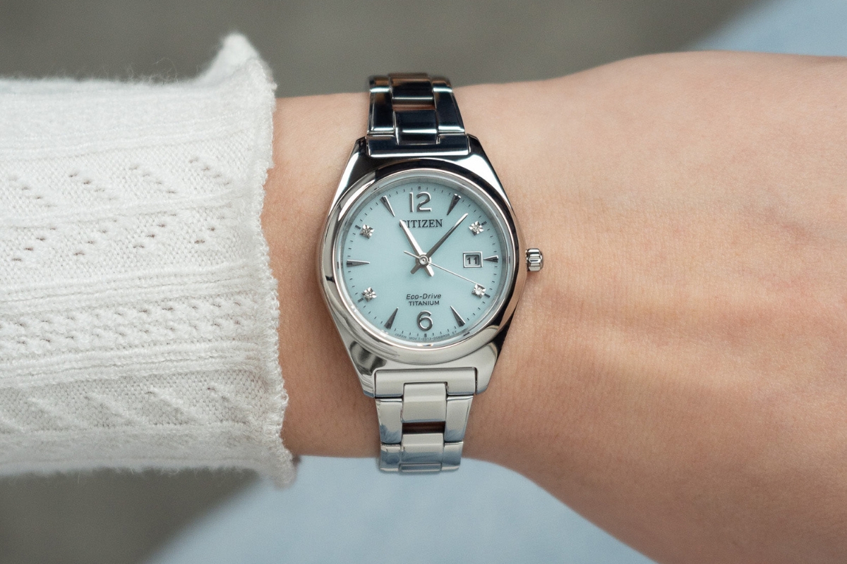 Citizen Super-Titanium Eco-Drive w kolorze Tiffany Blue