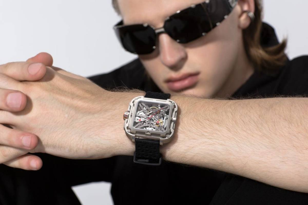 Zegarek męski Ciga Design X Series Gorilla Silver Skeleton Automatic