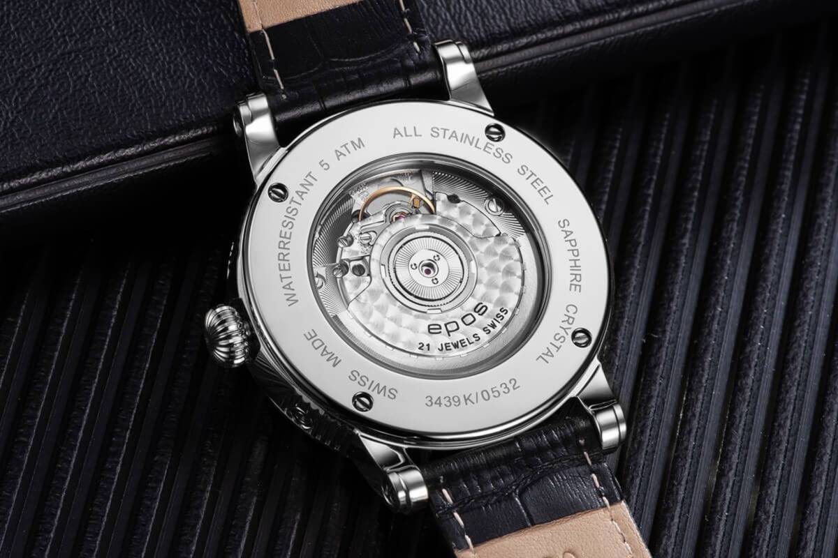 Zegarek męski Epos Oeuvre d'Art North Star Automatic dekiel