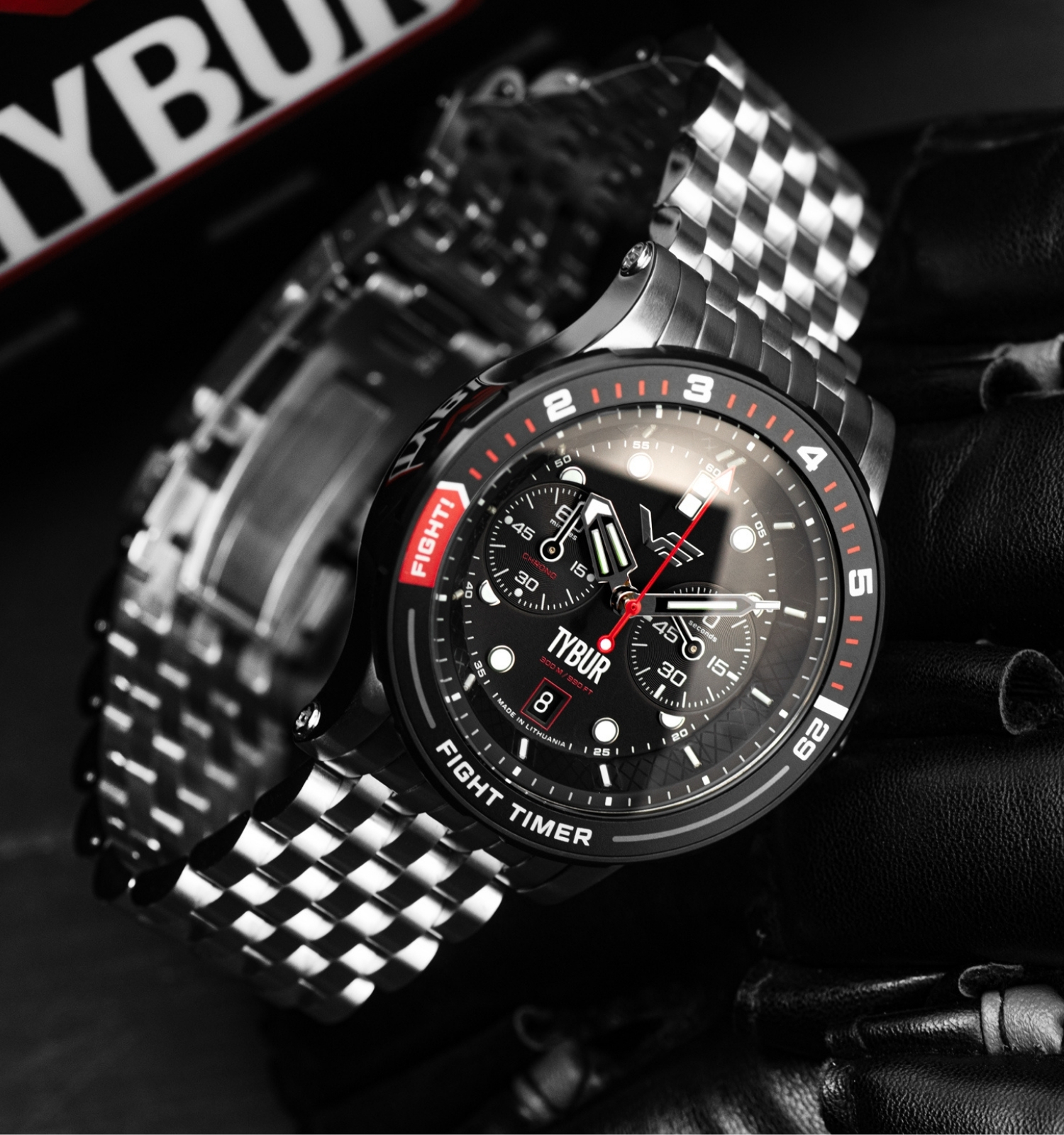 Zegarek męski Vostok Europe Batiscafos Marcin Tybura Tybur Chronograph Limited Edition SET