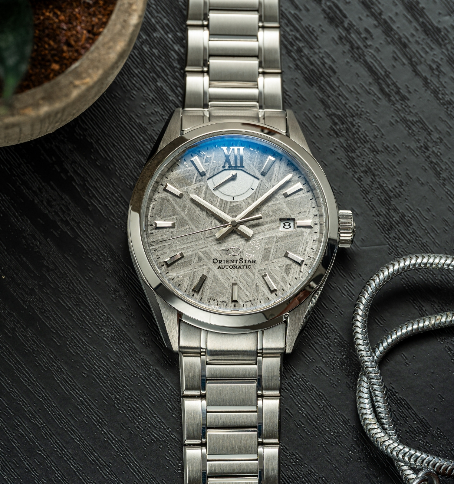 Zegarek męski Orient Star M Collection M34 F8 Date Automatic Meteorite 75th Anniversary Limited Edition