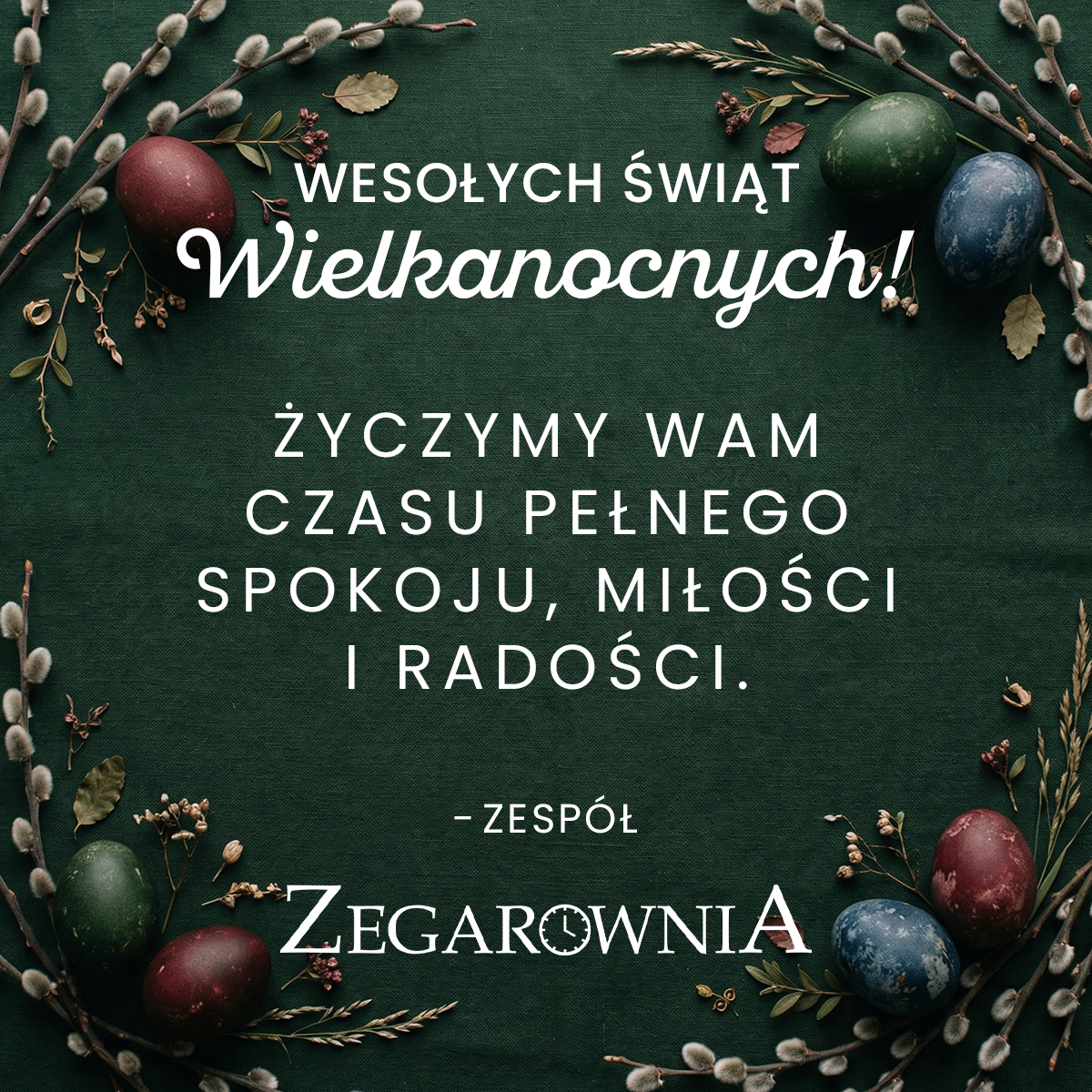 Życzenia Wielkanocne Zegarownia