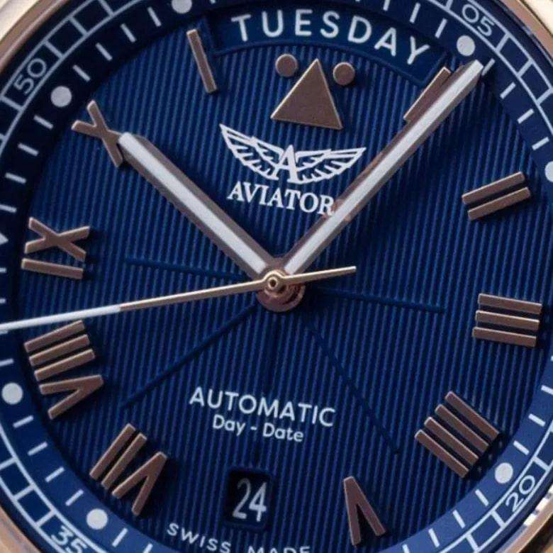 Zegarek Aviator V.3.35.0.281.4 PL - Datownik Day Date