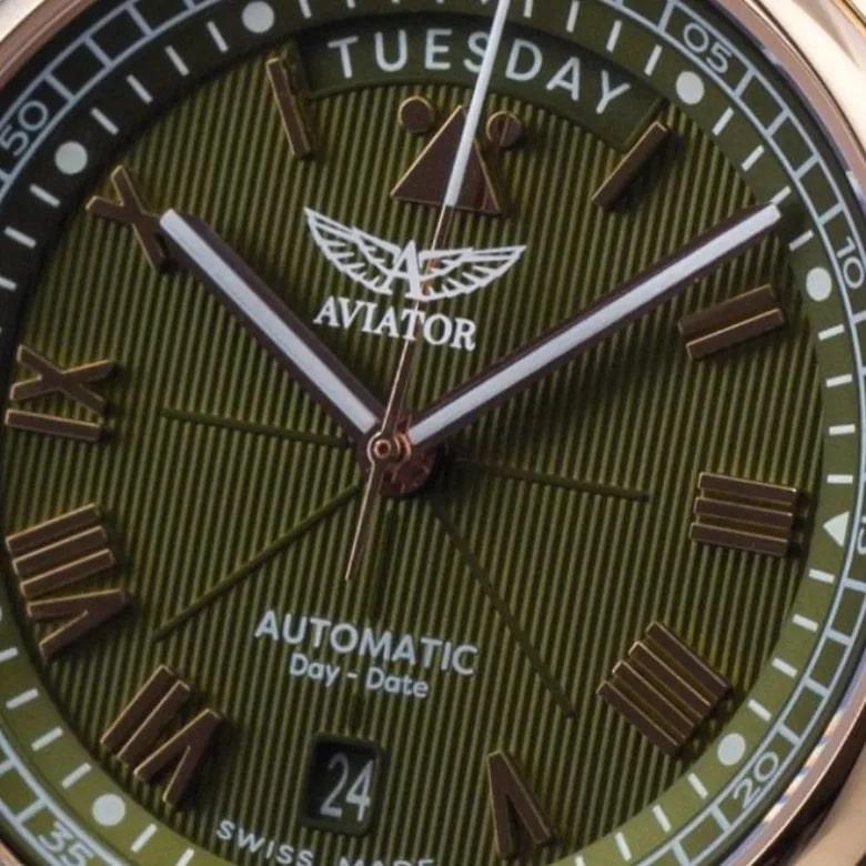 Zegarek Aviator V.3.35.0.274.4 - Datownik Day Date