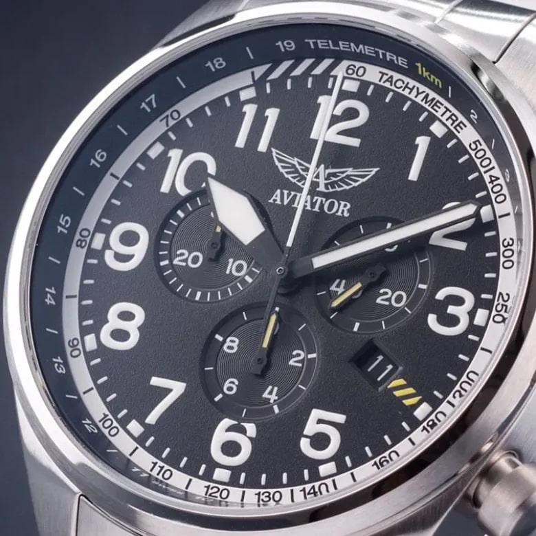 Zegarek Aviator V.2.25.0.169.5 - Szkło szafirowe