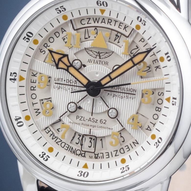 Zegarek Aviator V.3.36.0.293.4 PL - Szkło szafirowe