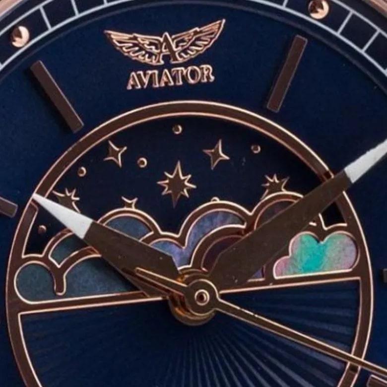 Zegarek Aviator V.1.33.2.256.4 - Wskaźnik faz księżyca