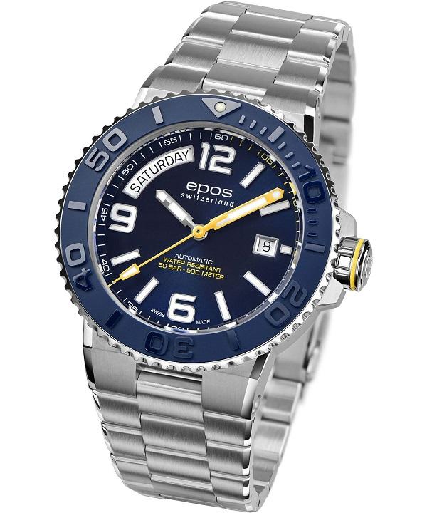 Zegarek męski Epos Sportive Day Date Diver Automatic