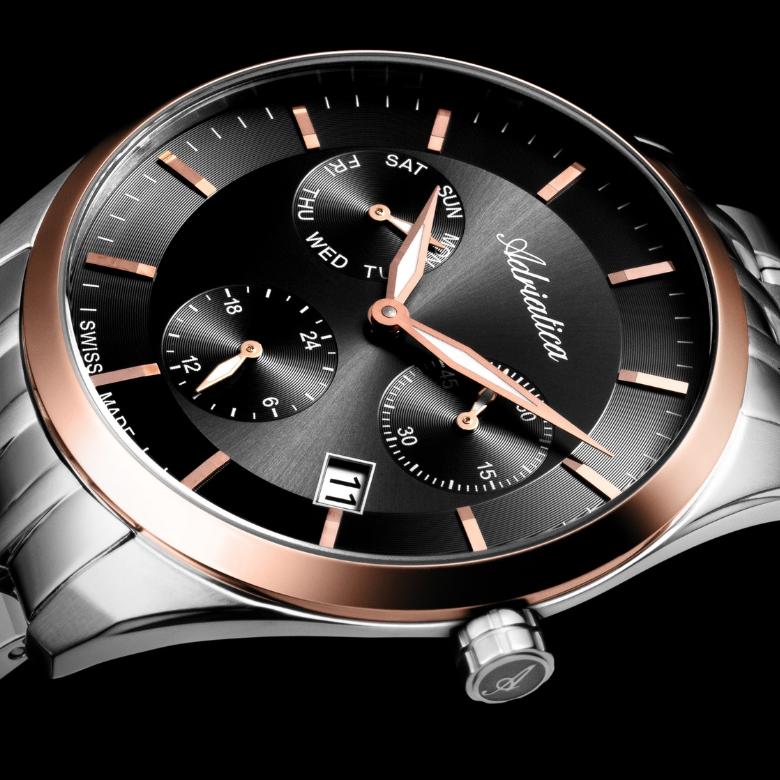 Adriatica A8134.1233QF - Datownik Day Date