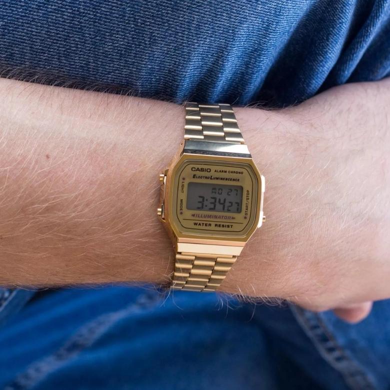 Casio Vintage A168WG-9WEF (A168WG-9EF) - Kalendarz automatyczny