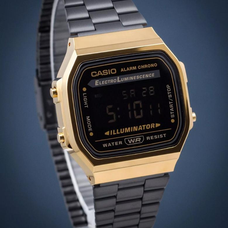 Casio Vintage A168WEGB-1BEF - Alarm dzienny