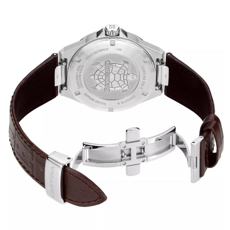 Certina C043.410.16.031.00 (C0434101603100) - Elegancki pasek wykonany ze skóry
