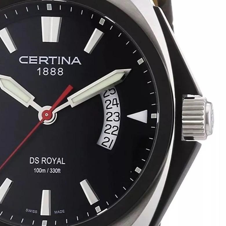 Certina C029.207.16.091.00 (C0292071609100) - Precyzja i praktyczność – datownik w zegarkach Certina