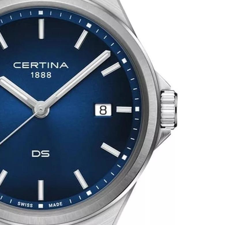Certina C043.410.11.041.00 (C0434101104100) - Precyzja i praktyczność – datownik w zegarkach Certina