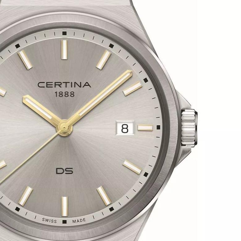 Certina C043.410.16.031.00 (C0434101603100) - Precyzja i praktyczność – datownik w zegarkach Certina