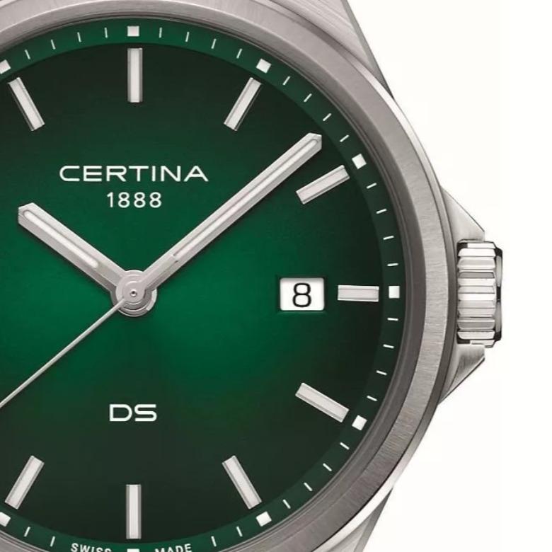 Certina C043.410.11.091.00 (C0434101109100) - Precyzja i praktyczność – datownik w zegarkach Certina