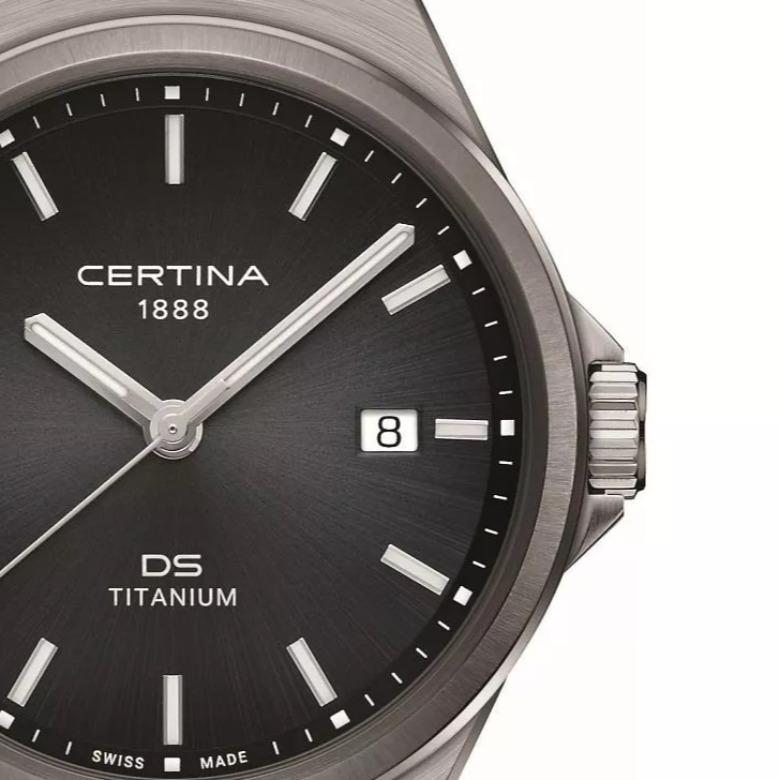 Certina C043.410.44.051.00 (C0434104405100) - Precyzja i praktyczność – datownik w zegarkach Certina