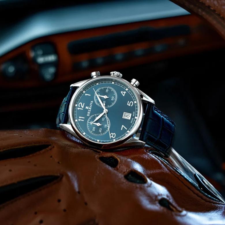Delbana 41601.754.6.042 - Sapphire Chronograph – perfekcja w eleganckiej formie
