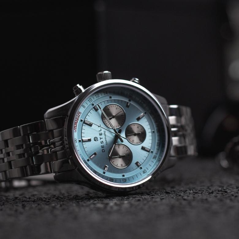 DESTELL CR415-06-205J - Klasyczno-sportowy chronograf: poznaj serię DESTELL Circinus Sapphire