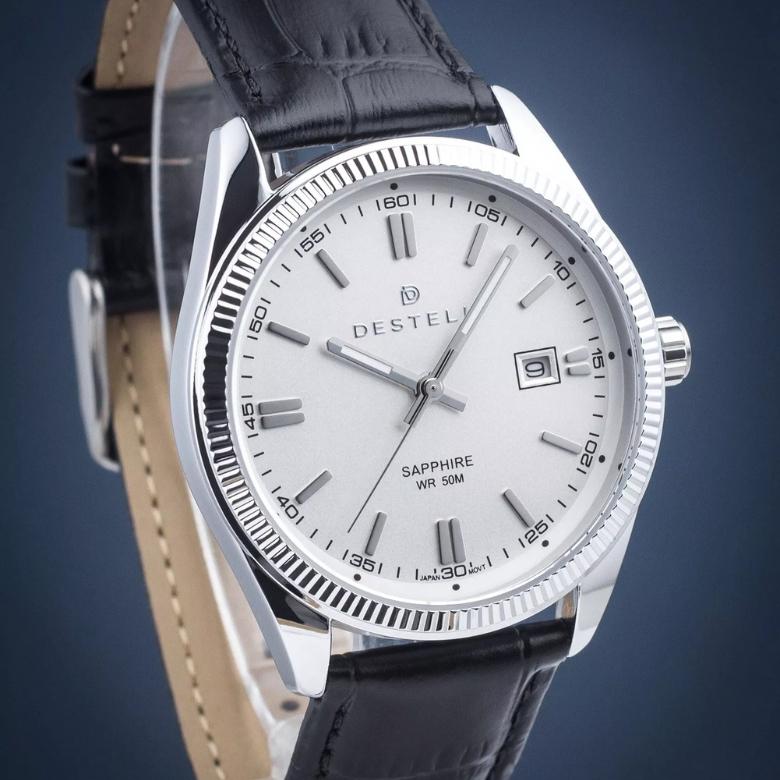 DESTELL LU3855-25-201L - Ząbkowany bezel jako charakterystyczny detal konstrukcyjny