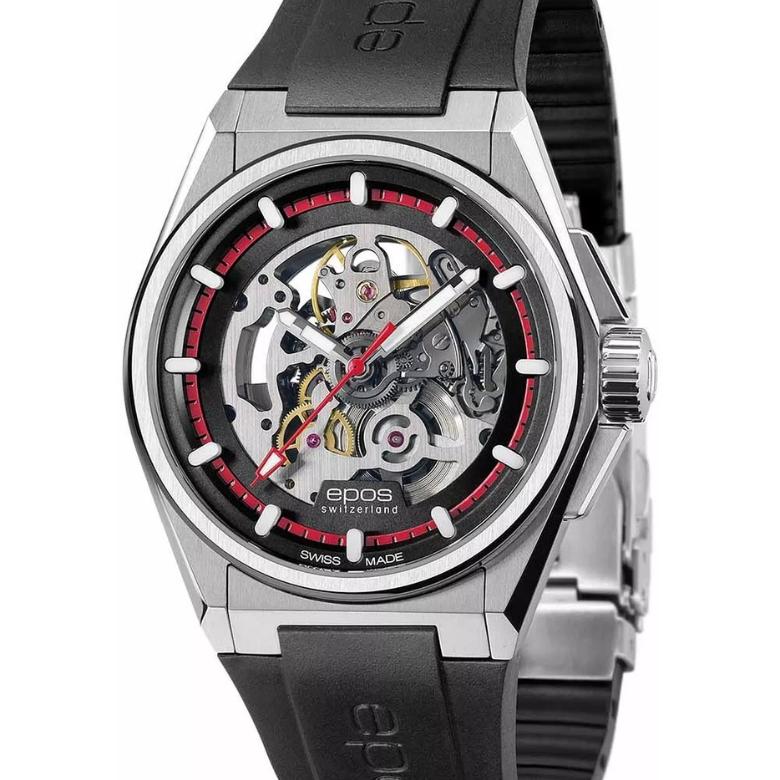 Epos 3505.139.20.11.55 - Duch sportowej elegancji z tarczą skeleton