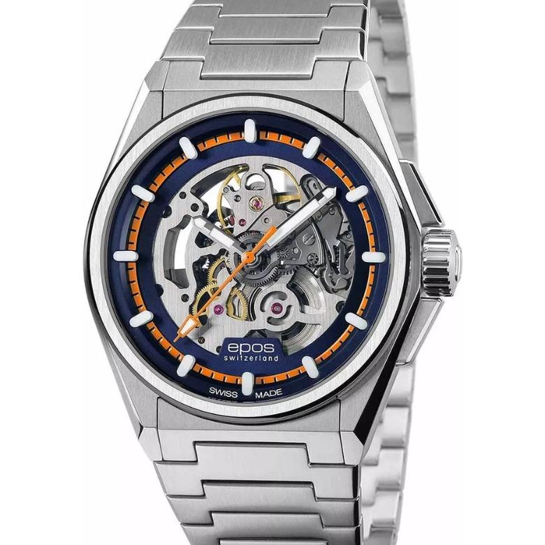 Epos 3505.139.20.12.30 - Duch sportowej elegancji z tarczą skeleton