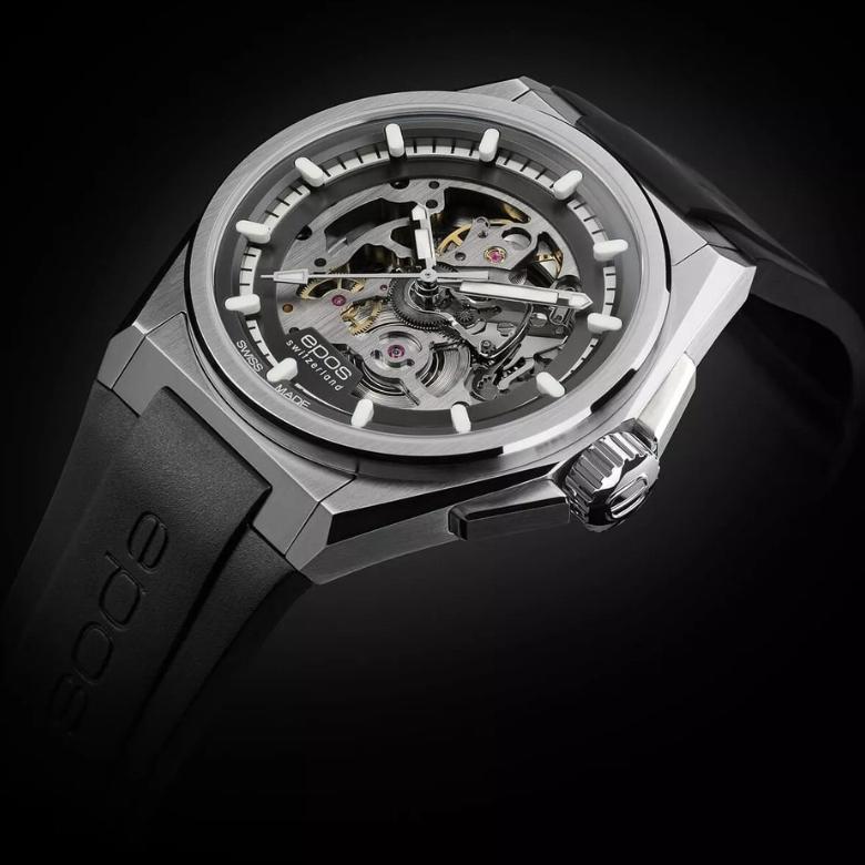 Epos 3505.139.20.14.55 - Duch sportowej elegancji z tarczą skeleton