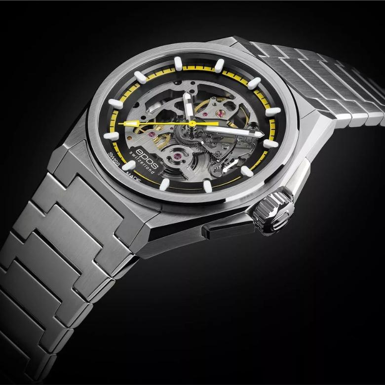 Epos 3505.139.20.15.30 - Duch sportowej elegancji z tarczą skeleton