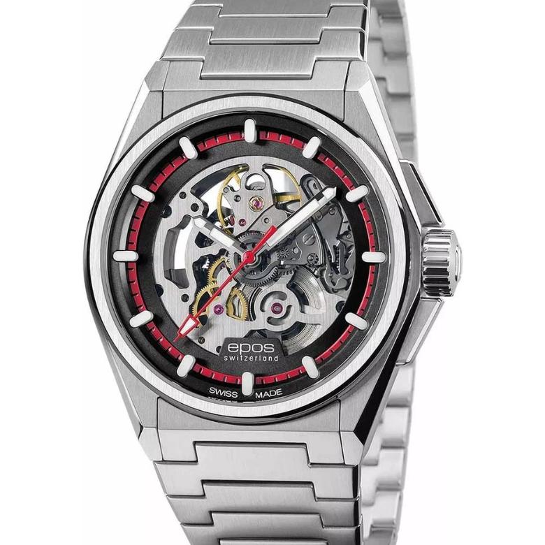 Epos 3505.139.20.11.30 - Duch sportowej elegancji z tarczą skeleton
