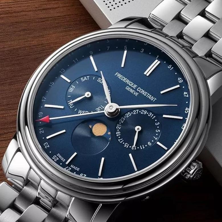 Frederique Constant FC-270N4P6B - Wskaźnik faz księżyca