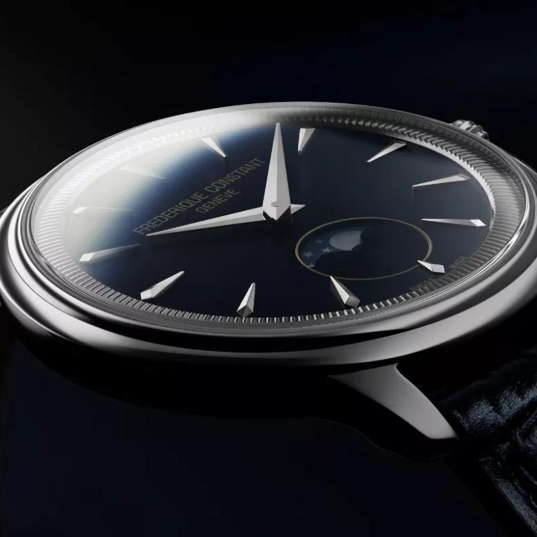 Frederique Constant FC-206N3S6 - Moneta Moonphase – klasyka inspirowana monetą