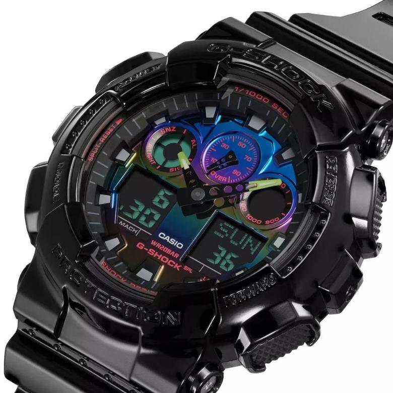G-SHOCK GA-100RGB-1AER - Alarm dzienny