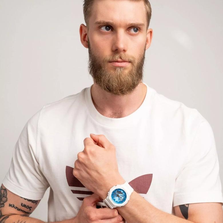 G-SHOCK GA-2100WS-7AER - Sygnały przycisków on/off