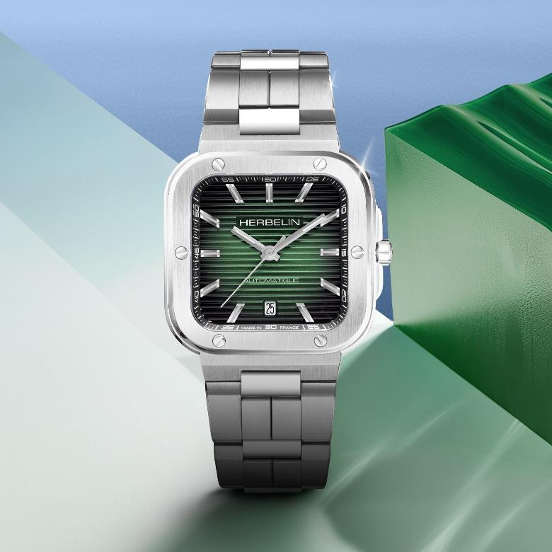 Herbelin 1646B16 - Kolekcja Cap Camarat Square Automatic - styl i technologia