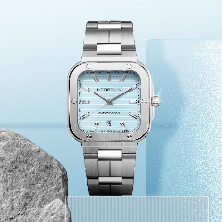 Herbelin 1646B25 - Kolekcja Cap Camarat Square Automatic - styl i technologia
