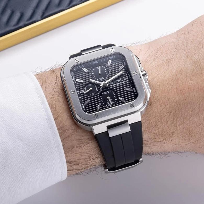 Herbelin 35646A14CA - Kolekcja Cap Camarat Square Automatic - styl i technologia