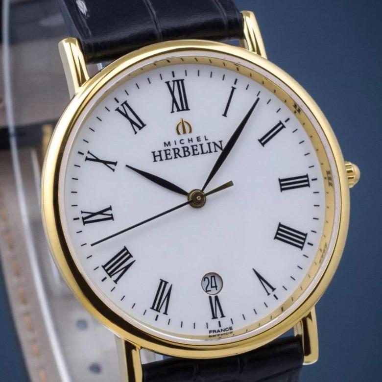 Herbelin 12443P01 (12443/P01) - Datownik dni miesiąca w zegarkach Herbelin