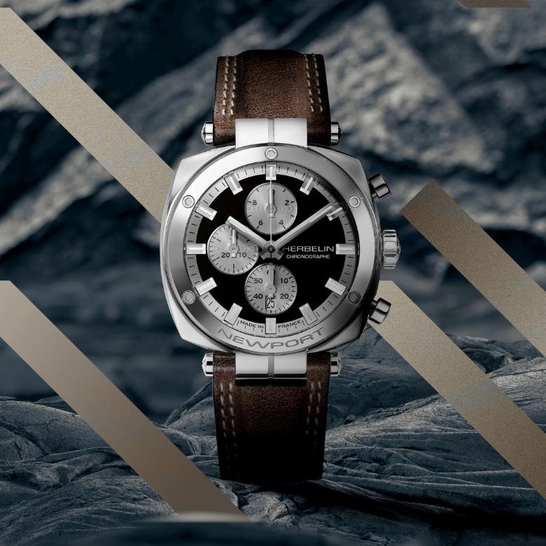 Herbelin 35664AP24BR - Kolekcja Newport Héritage Chronograph