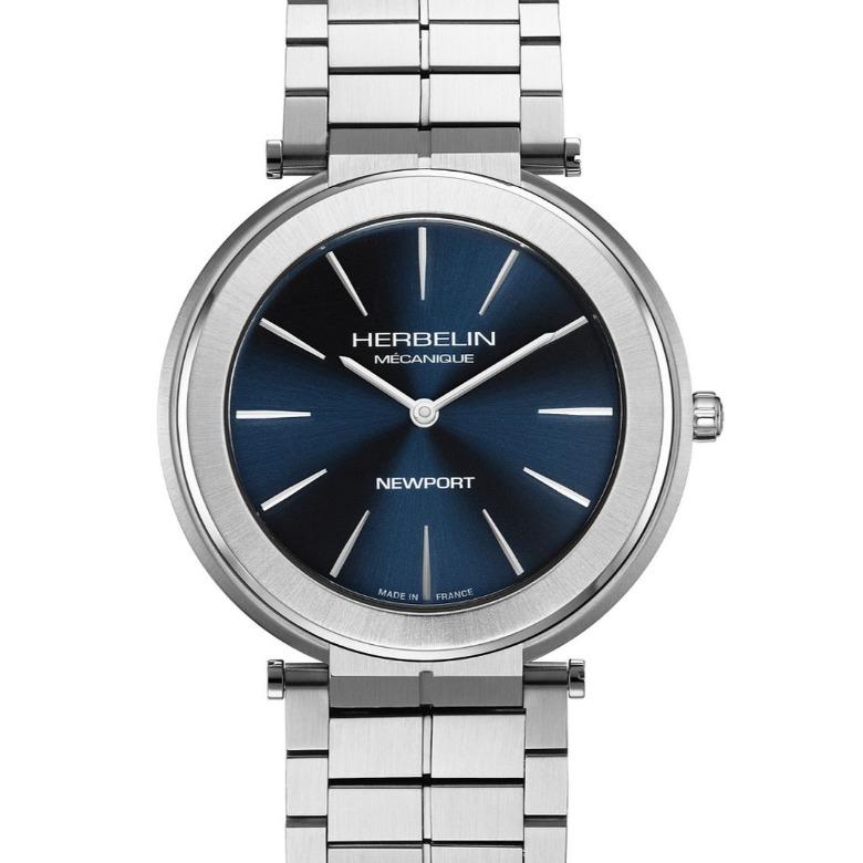 Herbelin 1222B15S - Kolekcja Newport Slim Mechanical – połączenie tradycji i nowoczesności