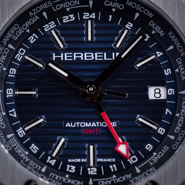 Herbelin 1445B25 (1445/B25) - Wskazówka GMT w zegarkach Herbelin