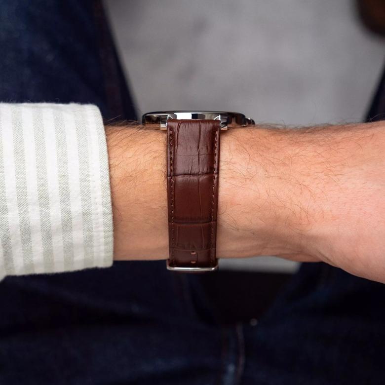 Le Temps LT1067.01BL02 - Elegancki pasek ze skóry