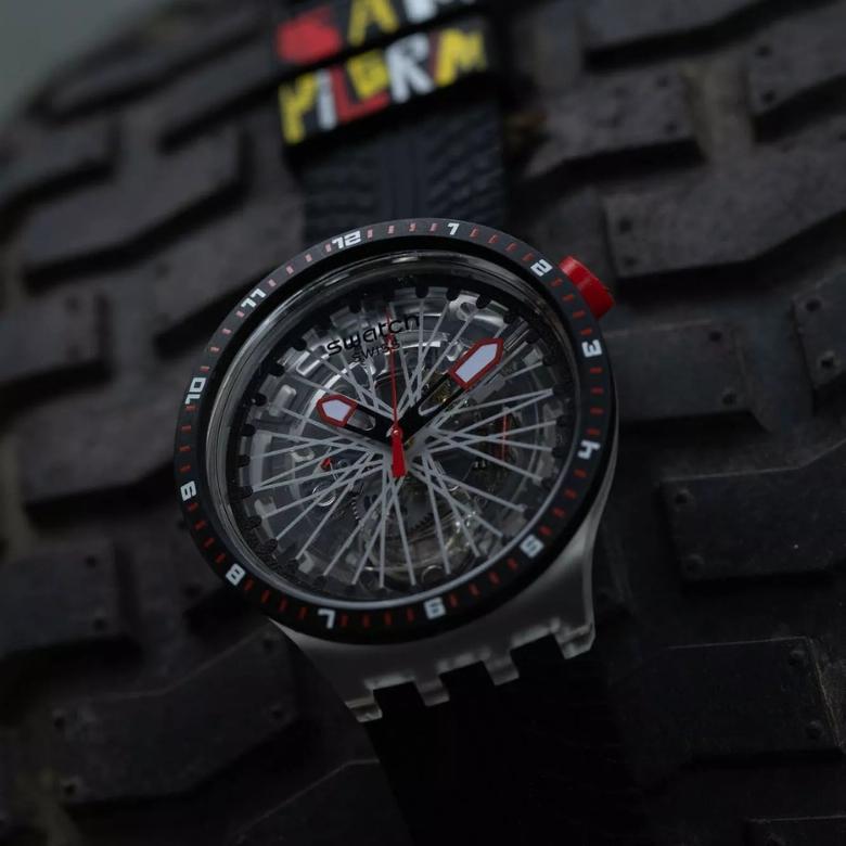 Swatch SB05K103 - Przezroczysta tarcza