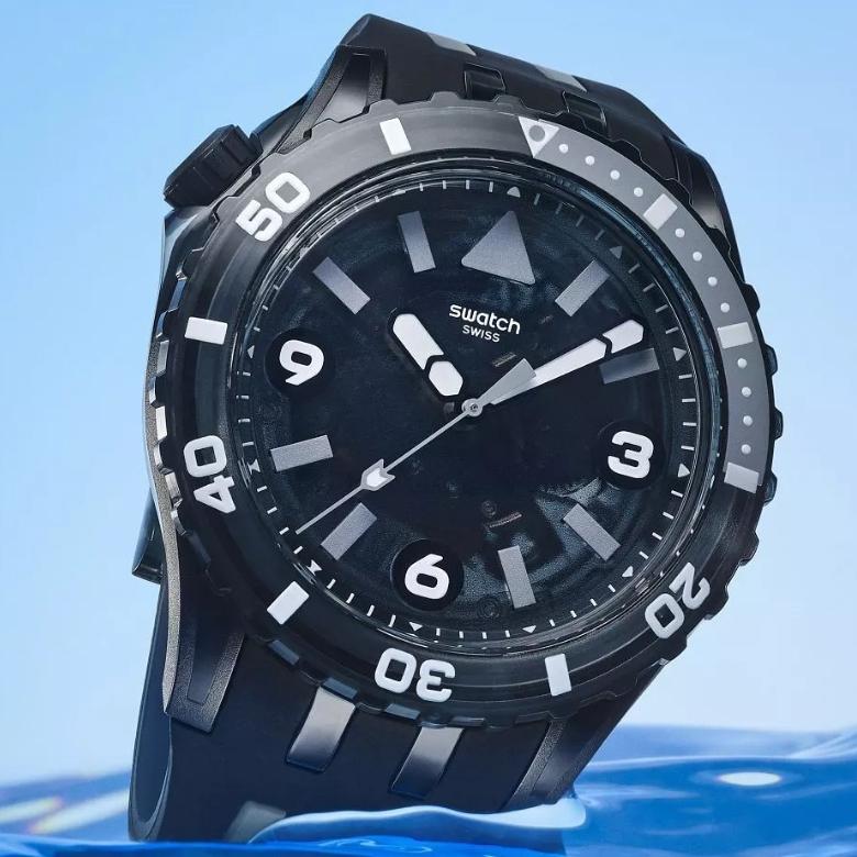 Swatch SSCU09B100 - Głęboka czerń oceanu