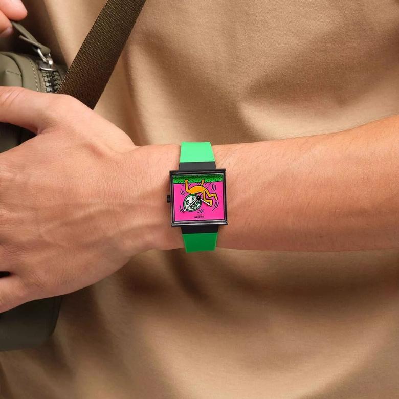 Swatch SO34Z102 - Pasek wykonany z gumy